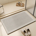 Quick-Dry Bath Mat with Rubber Backing – Thin, Absorbent, Non-Slip – Image 1