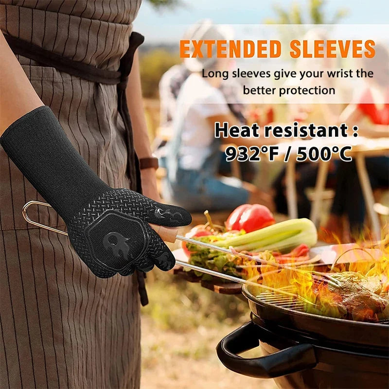 Grillhandschuh mit Silikonnoppen – greift auch an heißem Metall – Bild 6