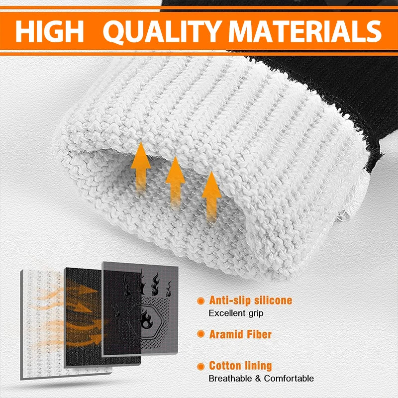 Grillhandschuh mit Silikonnoppen – greift auch an heißem Metall – Bild 5