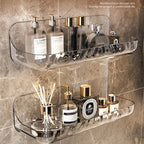 Clear Acrylic Shower Shelf – Sticks to the Tile, No Drilling – Image 2