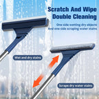 Window Squeegee with Telescopic Pole – Scrubber and Squeegee on One Head – Image 8