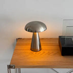 Cordless Metal Mushroom Lamp – Touch Dimmer and Three Light Colors – Image 1