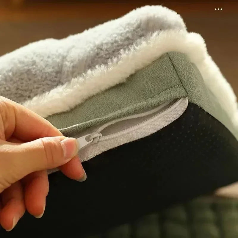 Hundebett mit Memory-Foam-Kern – abnehmbarer Bezug, waschbar – Bild 6