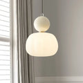 Pendelleuchte mit geripptem Glasschirm – ein- oder dreiflammig – Bild 5