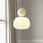 Pendant Light with Ribbed Glass Shade – Single or Three-Light – Image 5