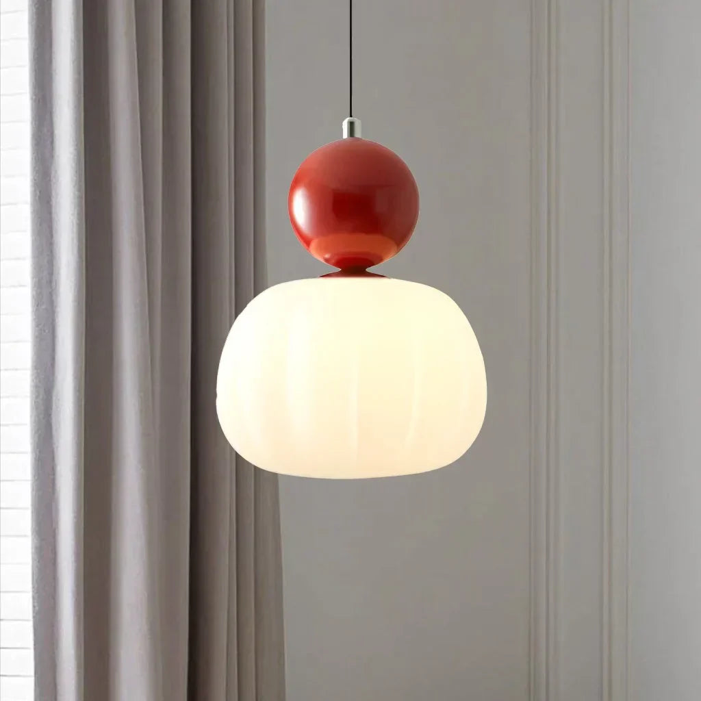 Pendelleuchte mit geripptem Glasschirm – ein- oder dreiflammig – Bild 8