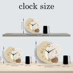 Square Stone Look Wall Clock with Silent Movement – Just 1.2 in Deep – Image 6