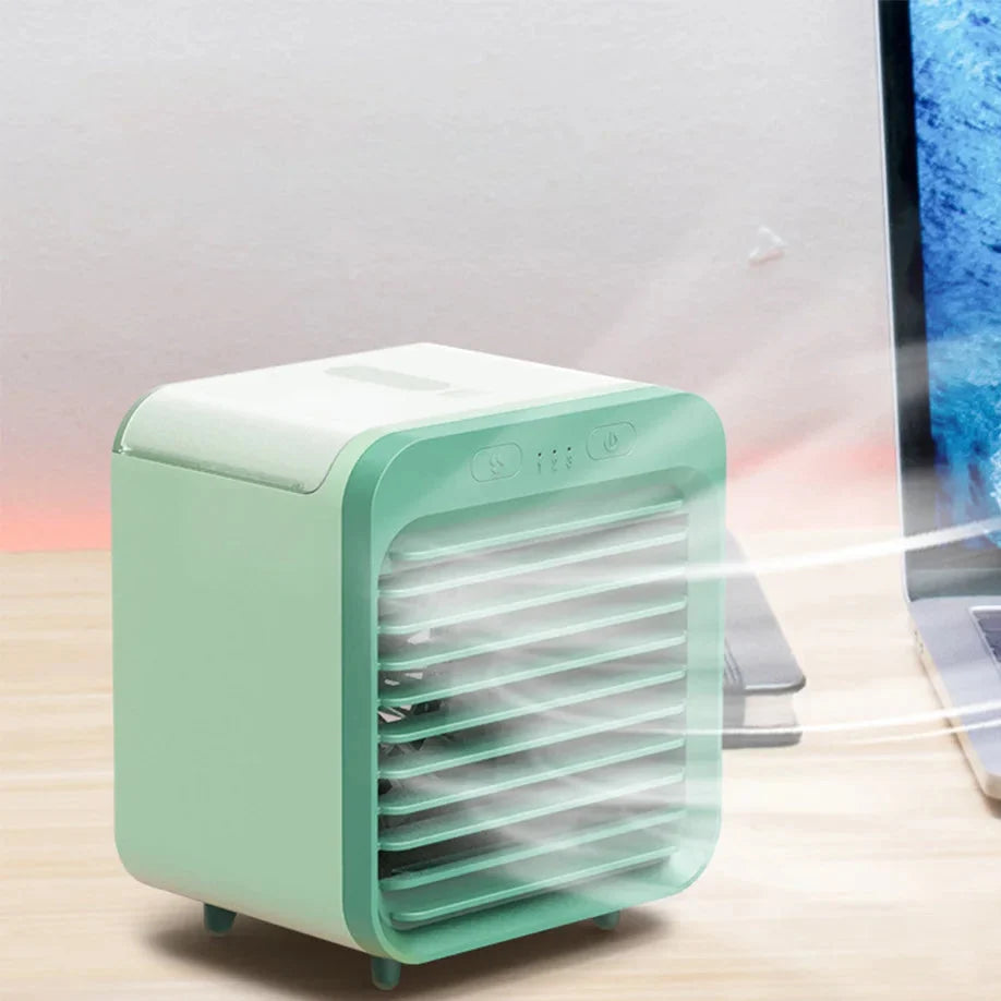 Tischkühler mit Wassertank – Ventilator, Befeuchter und Kühlung – Bild 2