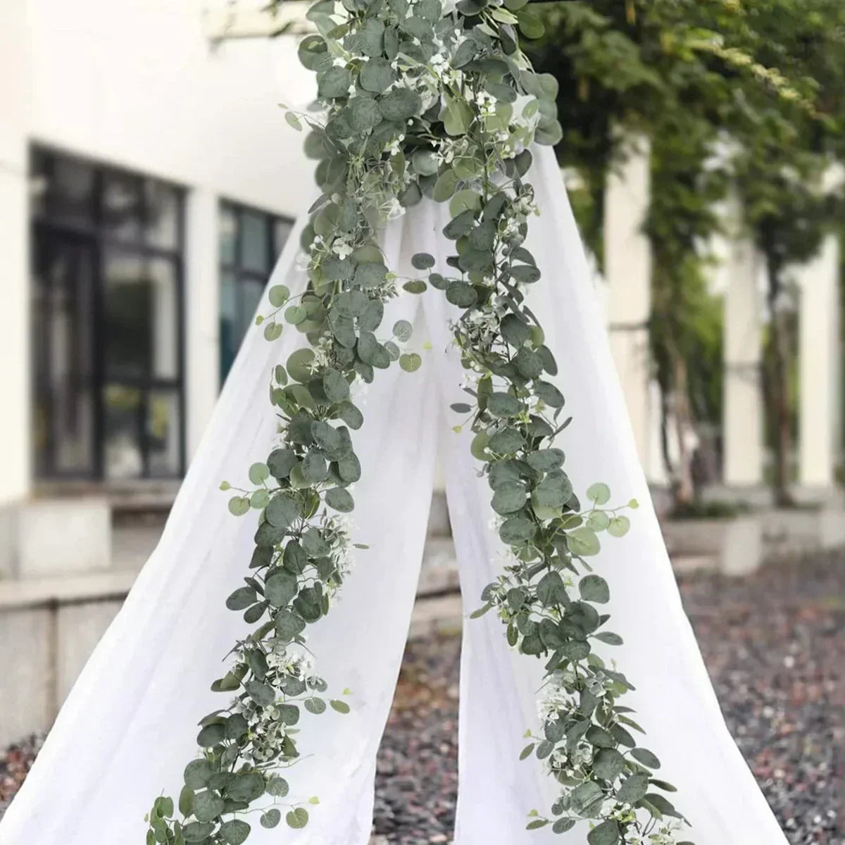 Eukalyptus-Girlanden im Doppelpack – je hundertachtzig Zentimeter – Bild 2
