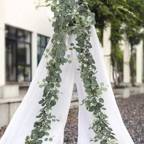 Artificial Eucalyptus Garland, Set of 2 – Each 71 in Long – Image 2