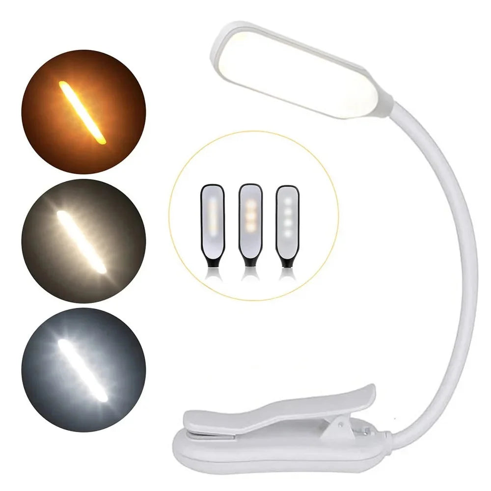 Klemm-Leselampe mit Schwanenhals – neun Helligkeiten, drei Lichtfarben – Bild 4
