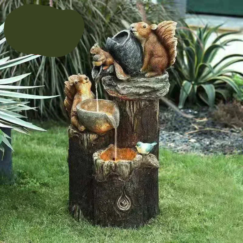 Gartenfigur aus Kunstharz – als Ente oder Eichhörnchen, mit Solarlicht – Bild 8