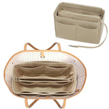 Felt Purse Organizer Insert with 15 Pockets – Keys Stay on Top
