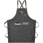 Heavy Canvas Apron – Adjustable Straps and Front Pockets – Image 1