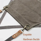 Heavy Canvas Apron – Adjustable Straps and Front Pockets – Image 10
