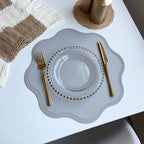 Round PU Placemats with Embossed Floral Pattern – Heat Resistant – Image 4