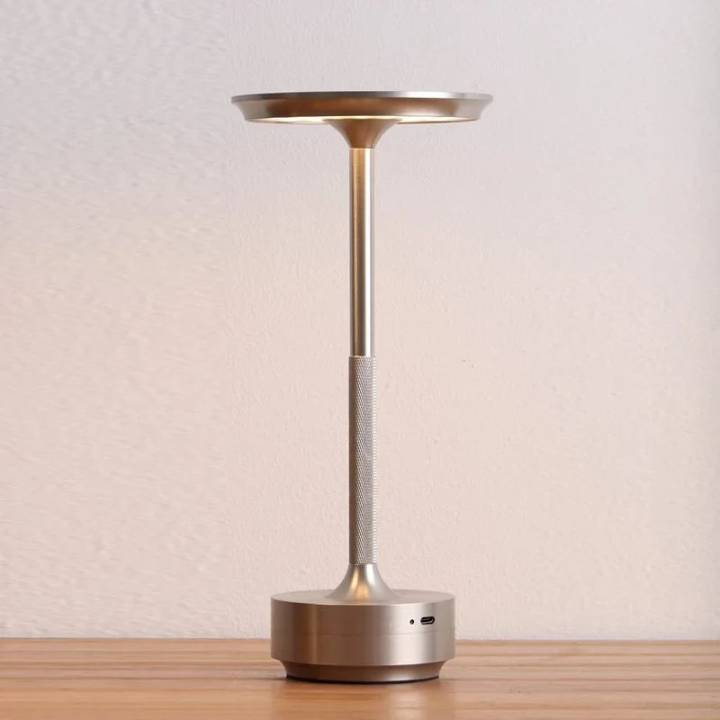 Akku-Tischlampe mit Touchdimmer – kabellos, aus Aluminium – Bild 8