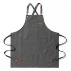 Heavy Canvas Apron – Adjustable Straps and Front Pockets – Image 3