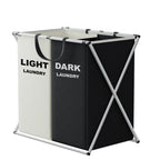 Laundry Sorter with Two or Three Sections – Aluminum Frame, Folds Away – Image 4