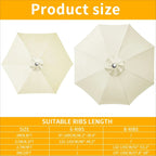 Replacement Patio Umbrella Canopy – With a Wind Vent in the Top – Image 11