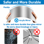 Self-Adhesive Mirror Film – Cut to Size, Won't Shatter – Image 8