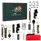 Survival Gear Advent Calendar 2026 with 24 Tools – A Compact Kit for Camping and Hiking – Image 1