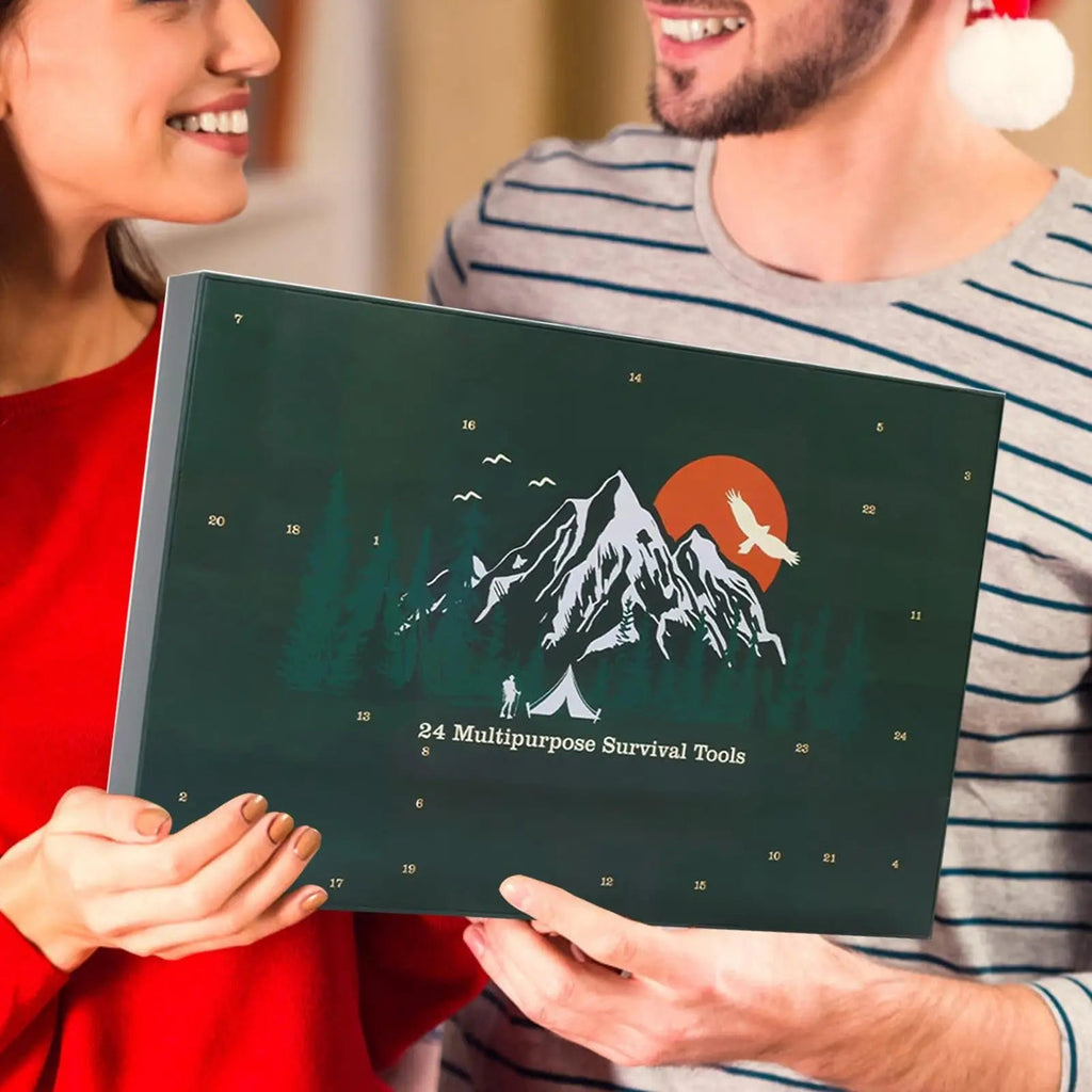 Survival Gear Advent Calendar 2026 with 24 Tools – A Compact Kit for Camping and Hiking – Image 2