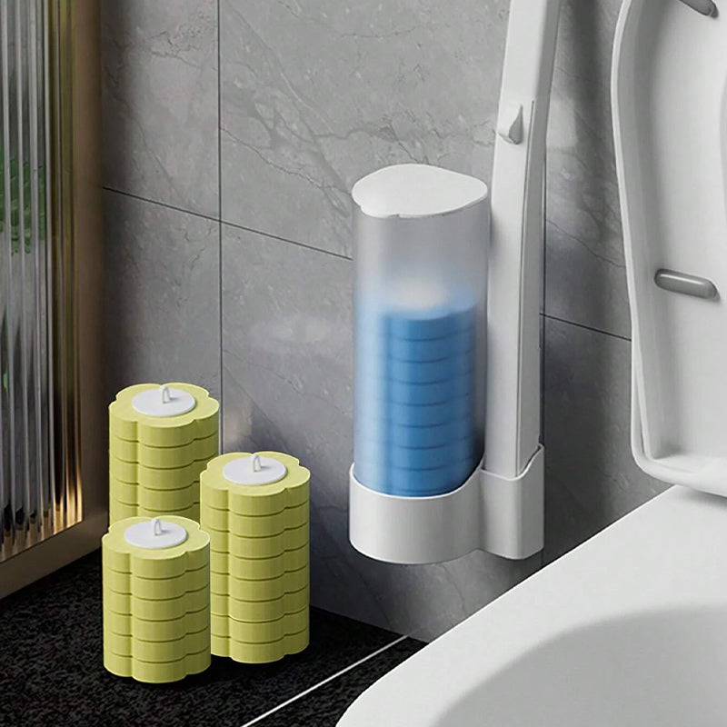 WC-Bürste mit Wechselköpfen – Kopf per Knopfdruck abgeworfen – Bild 4