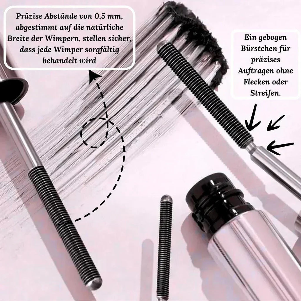 Wasserfeste Wimperntusche mit gebogener Bürste – schwarz oder braun – Bild 6
