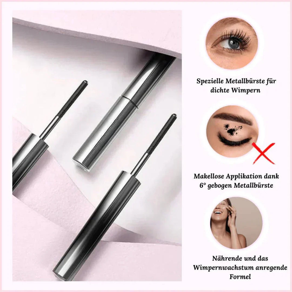Wasserfeste Wimperntusche mit gebogener Bürste – schwarz oder braun – Bild 7
