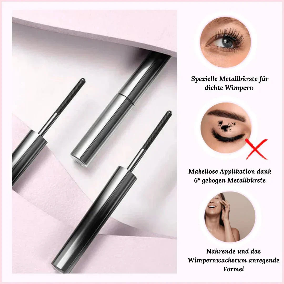 Wasserfeste Wimperntusche mit gebogener Bürste – schwarz oder braun – Bild 7
