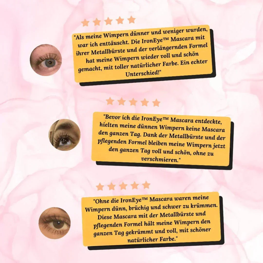 Wasserfeste Wimperntusche mit gebogener Bürste – schwarz oder braun – Bild 8