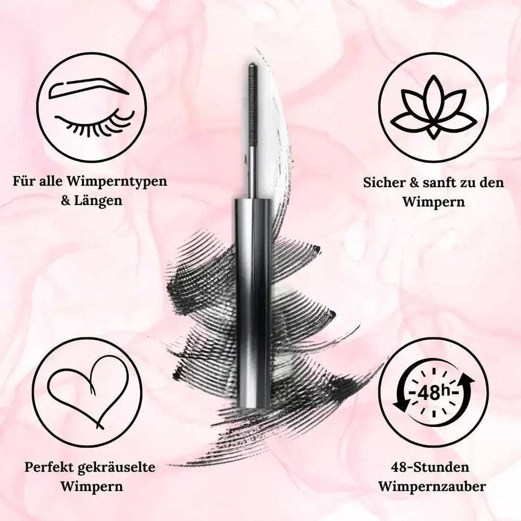 Wasserfeste Wimperntusche mit gebogener Bürste – schwarz oder braun – Bild 9