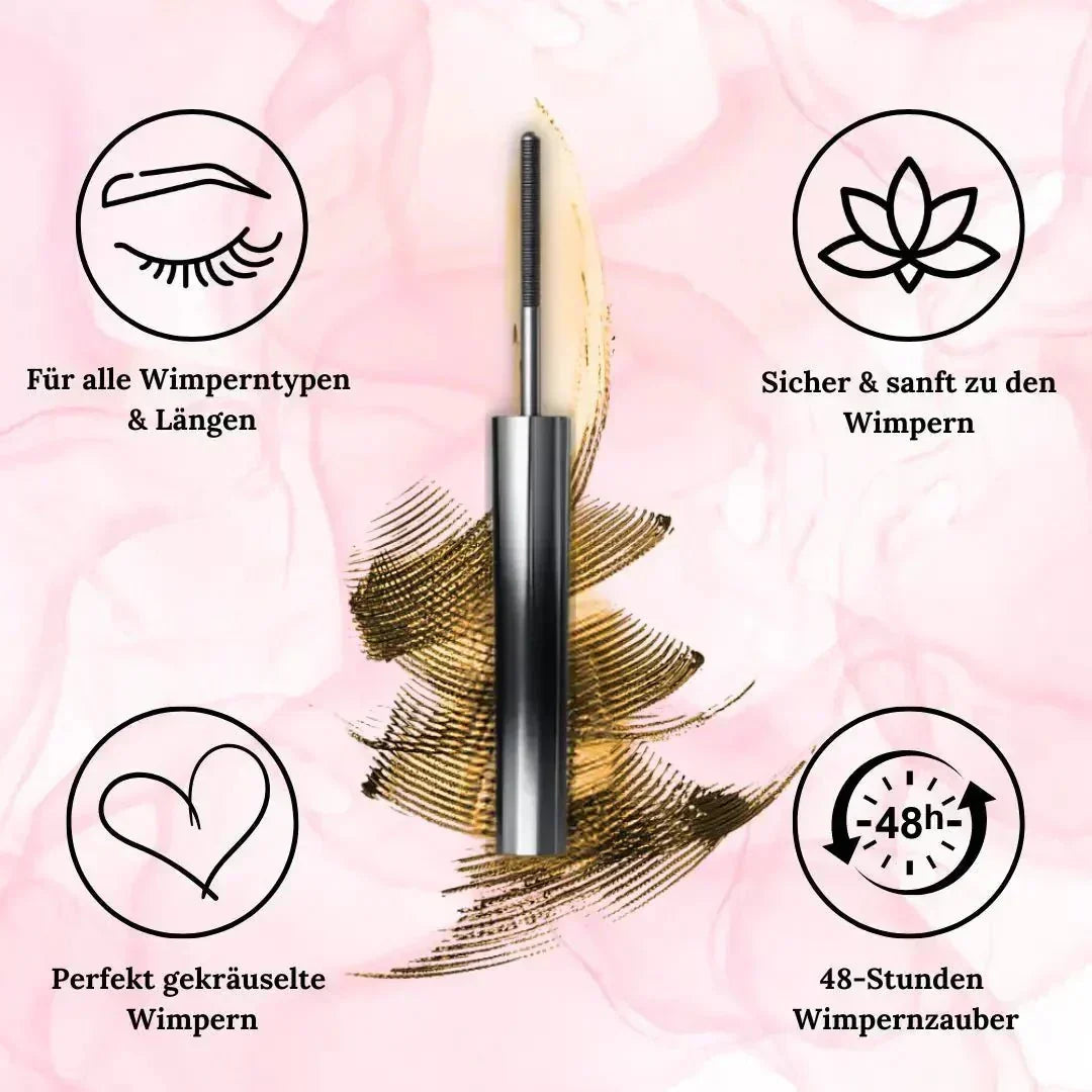 Wasserfeste Wimperntusche mit gebogener Bürste – schwarz oder braun – Bild 10