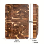 Acacia End-Grain Cutting Board – The Blade Slips Between the Fibers – Image 8
