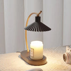 Candle Warmer Lamp in Metal and Wood – Melts Your Candle from the Top – Image 3