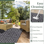 Reversible Outdoor Rug in Polypropylene – Two Patterns in One – Image 7