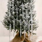 Acrylic Icicle Ornaments, Set of 24