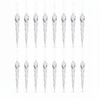 Acrylic Icicle Ornaments, Set of 24