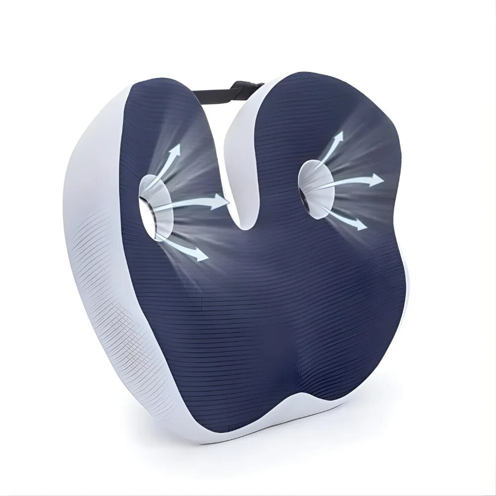 Adjustable Memory Foam Seat Cushion – Contoured Pressure Relief