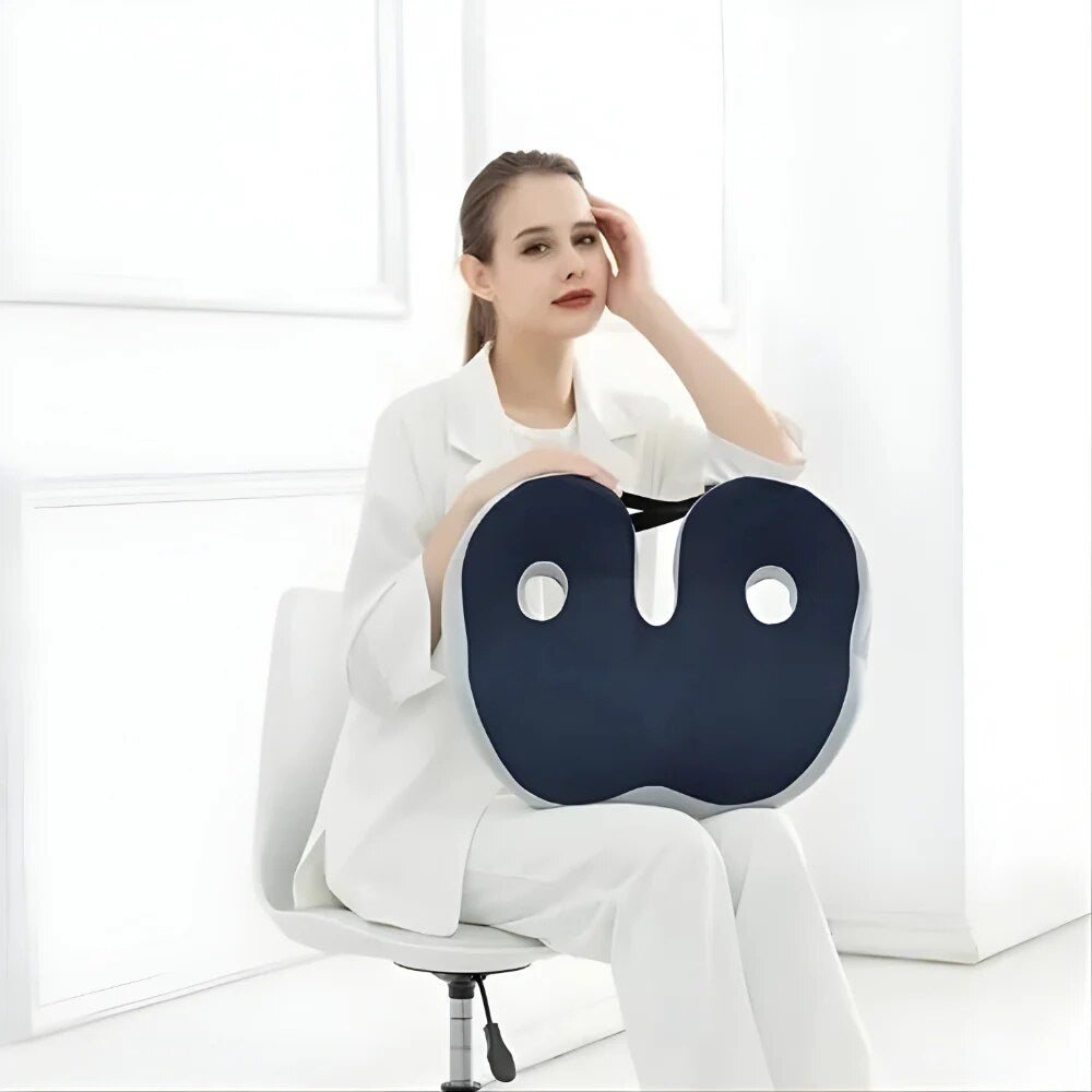 Adjustable Memory Foam Seat Cushion – Contoured Pressure Relief