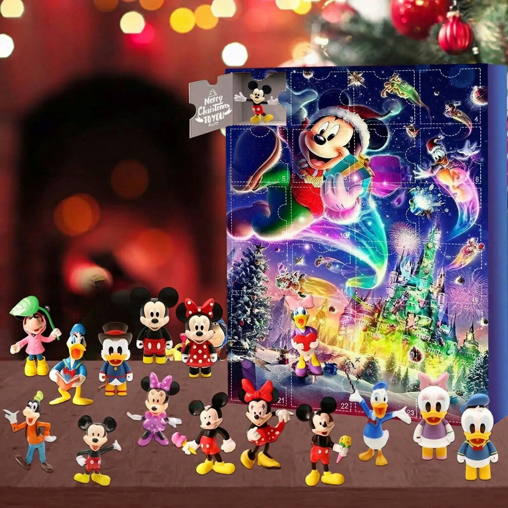 Disney Advent Calendar Featuring 24 Collectible Character Figurines ...