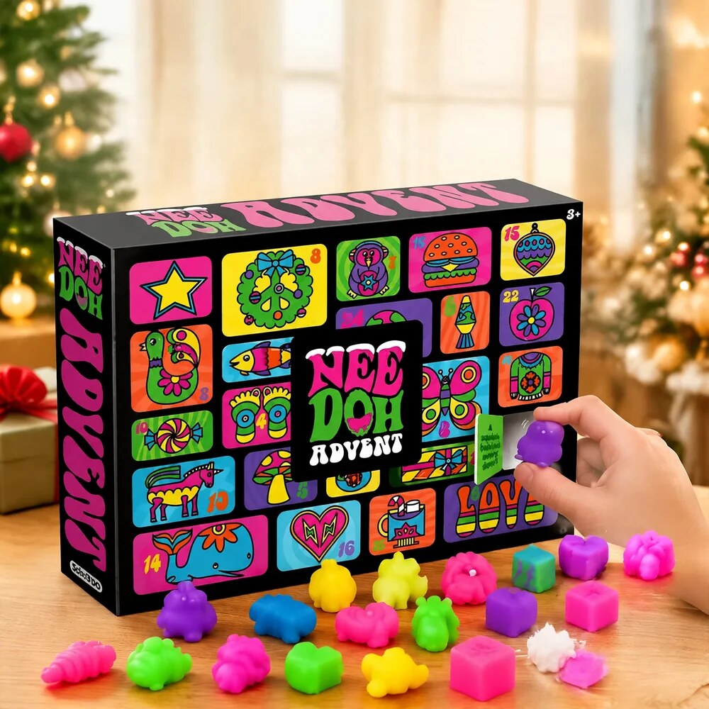 Advent Calendar with Squeeze Toys – Resin Tactile Play