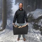 Felt Firewood Basket – Holds 14.5 Gallons, Folds Flat – Image 2