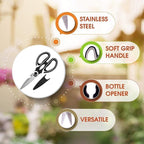 Take-Apart Kitchen Shears in Stainless Steel – Clean Right into the Hinge – Image 7