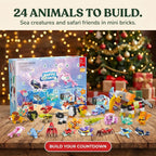 Brick Advent Calendar with Animals – 24 Builds to Mix and Combine
