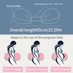 Adjustable Side Sleeper Pillow with Two Pads – Grows with Your Bump – Image 10