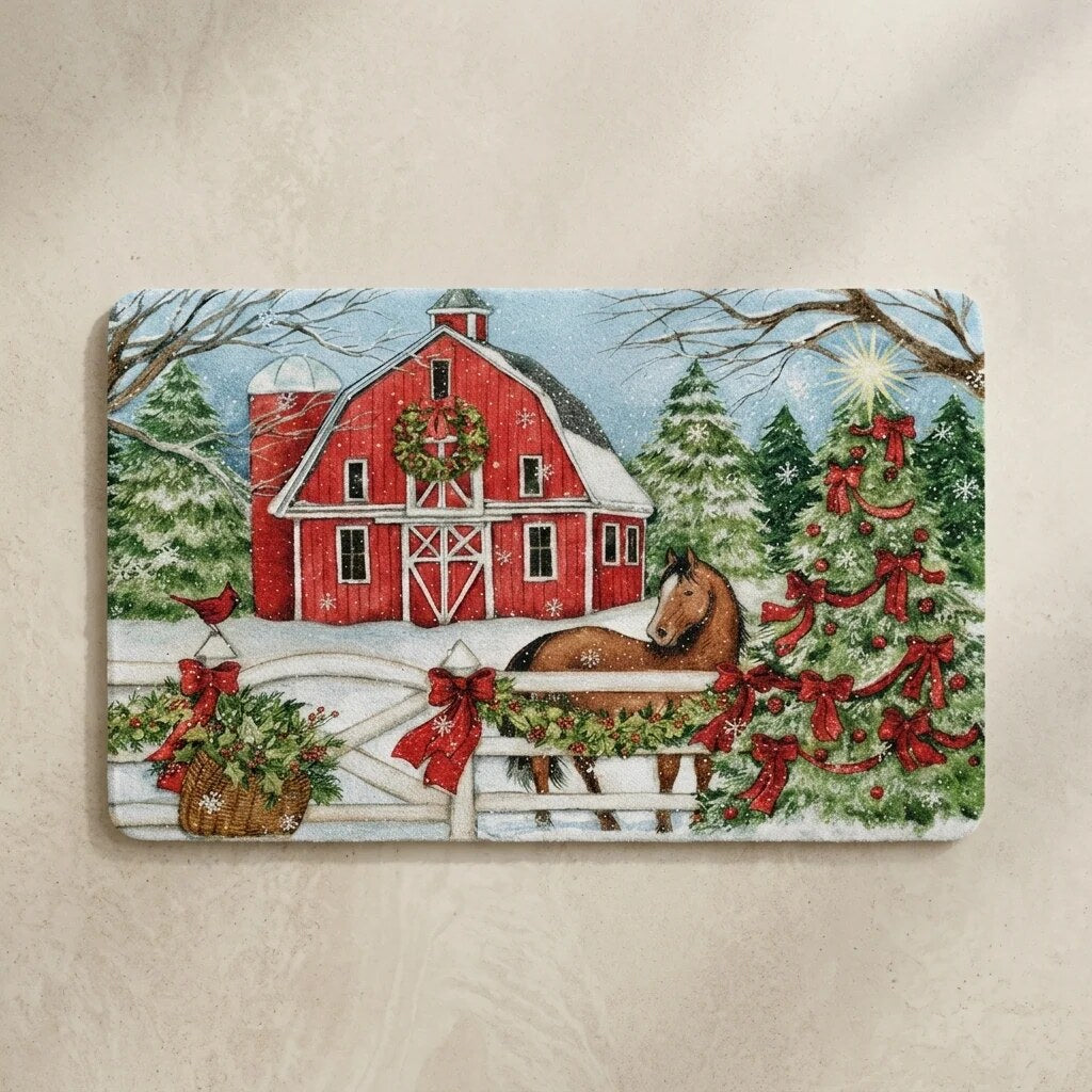 Christmas Doormat – Non-Slip, Textured for Indoor Outdoor