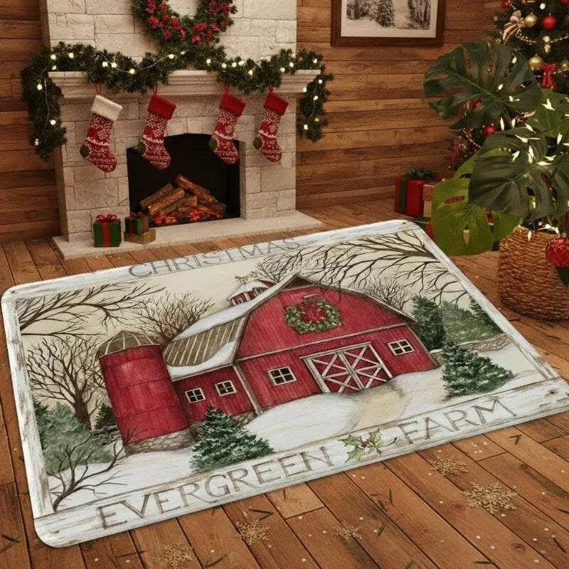 Christmas Doormat – Non-Slip, Textured for Indoor Outdoor