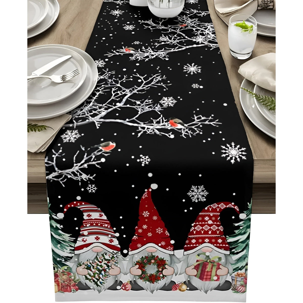 Christmas Gnome Table Runner